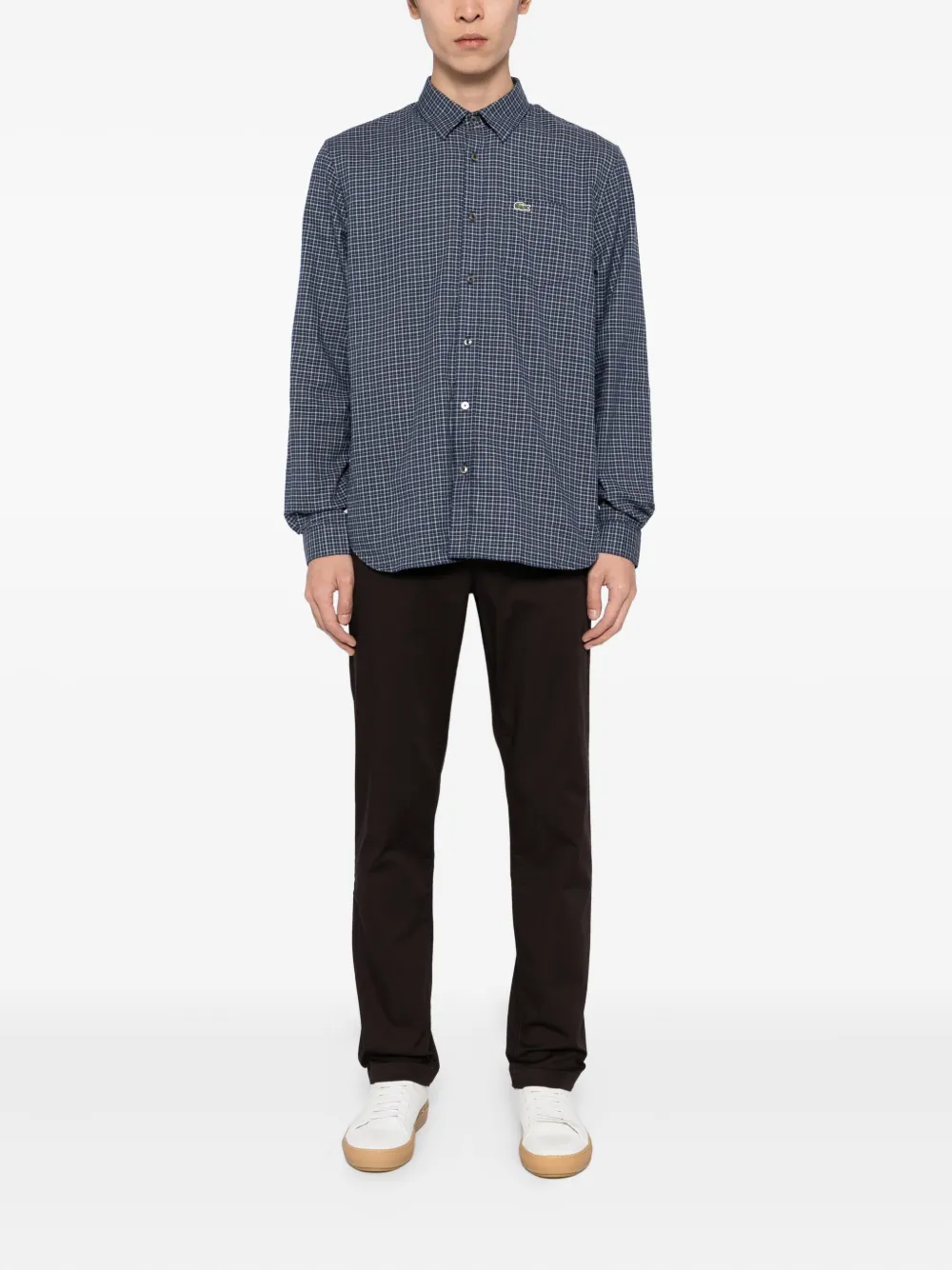 Lacoste Broek met logopatch - Bruin