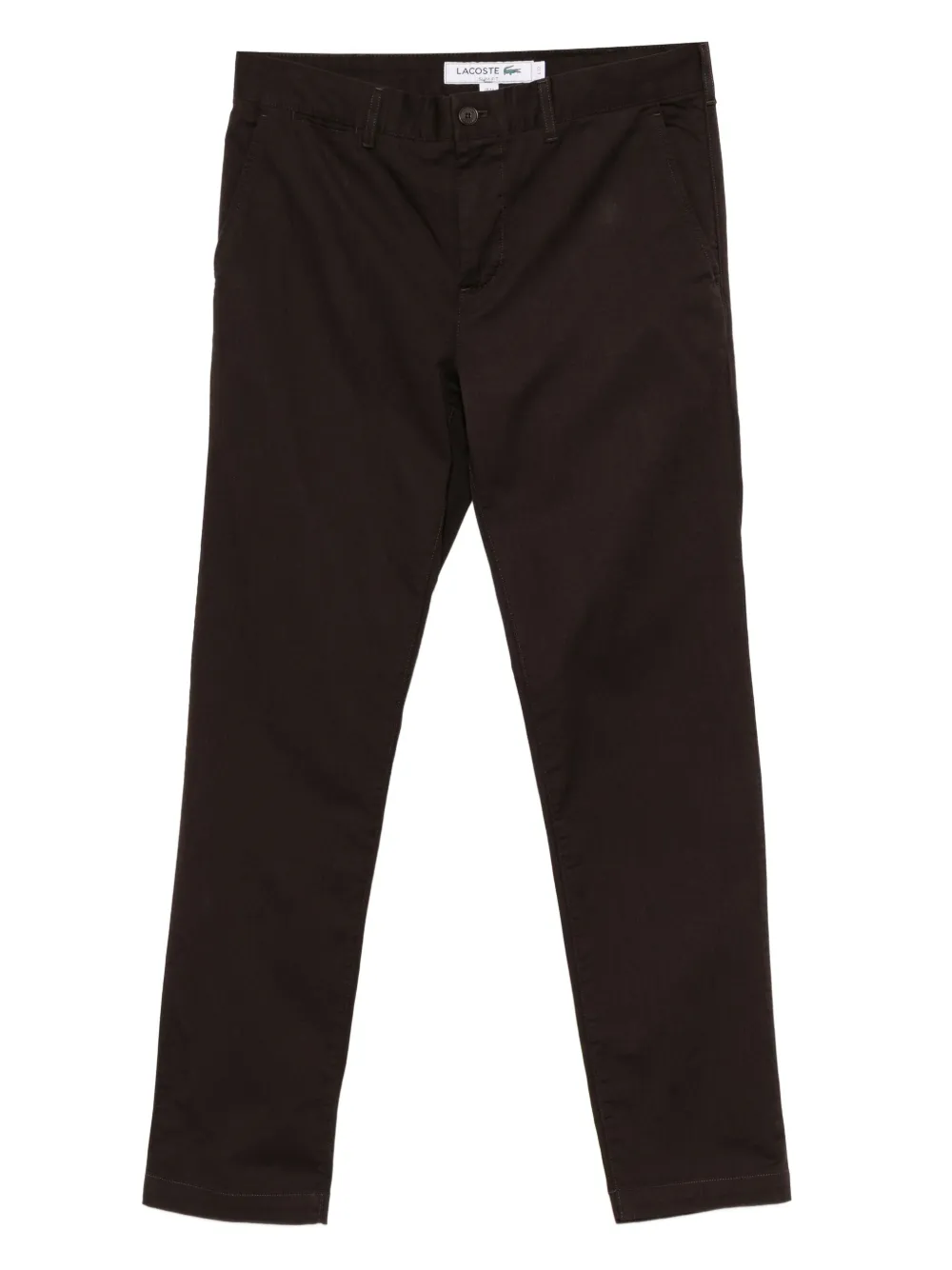 Lacoste logo-patch trousers | Brown | Image 1