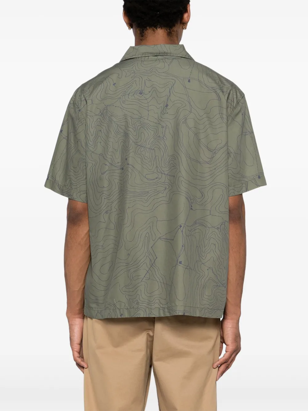 Lacoste Overhemd met geborduurd logo Groen