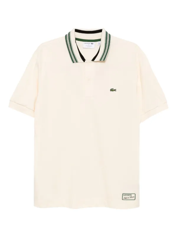 Lacoste Playera Tipo Polo Con Logo Bordado Neutro FARFETCH EC