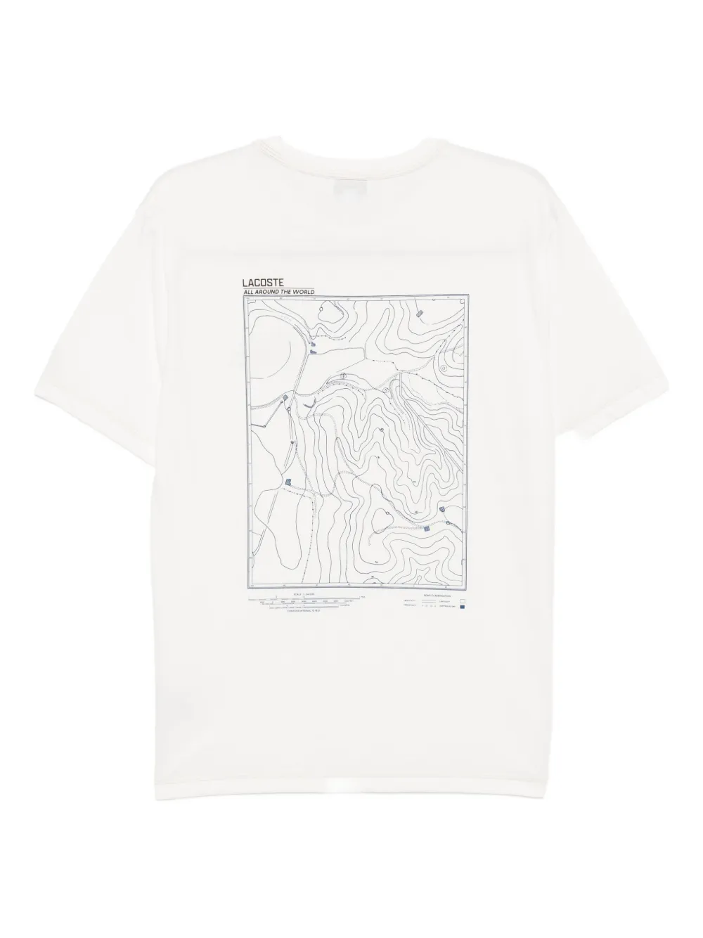 Lacoste Jersey T-shirt met print Wit