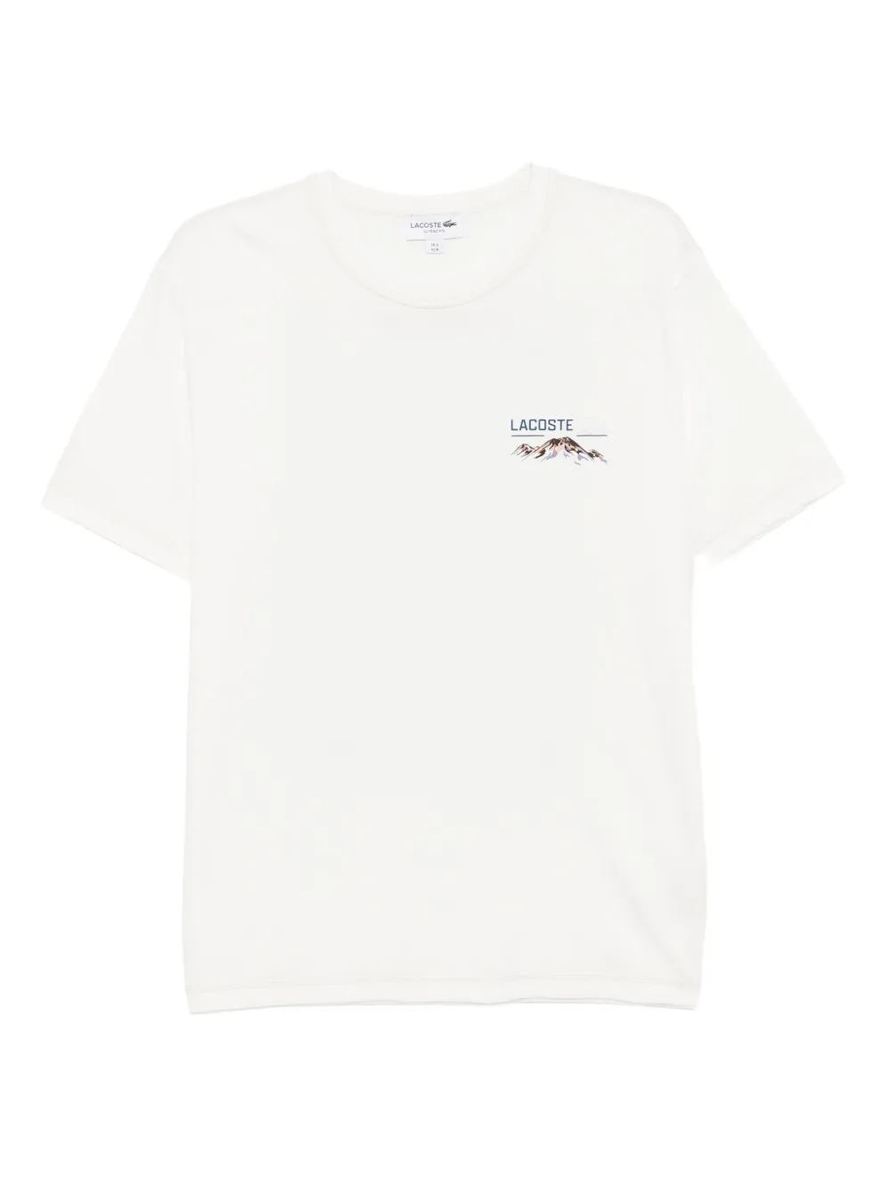 Lacoste Jersey T-shirt met print Wit