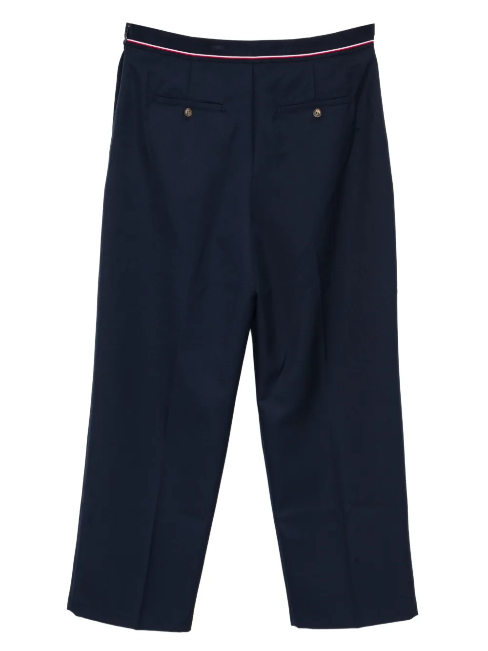 Lacoste Pantalon met logo tailleband - Blauw