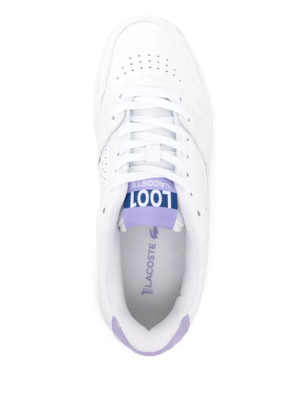 Lacoste L001 Set leather trainers White