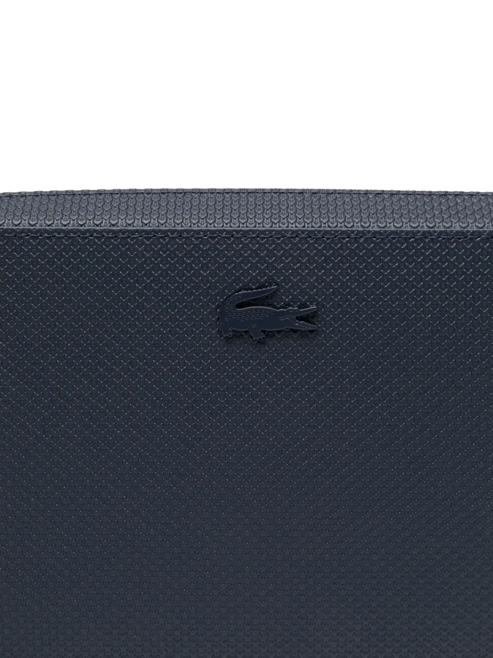 Lacoste Logo-embossed Clutch Bag In Blue