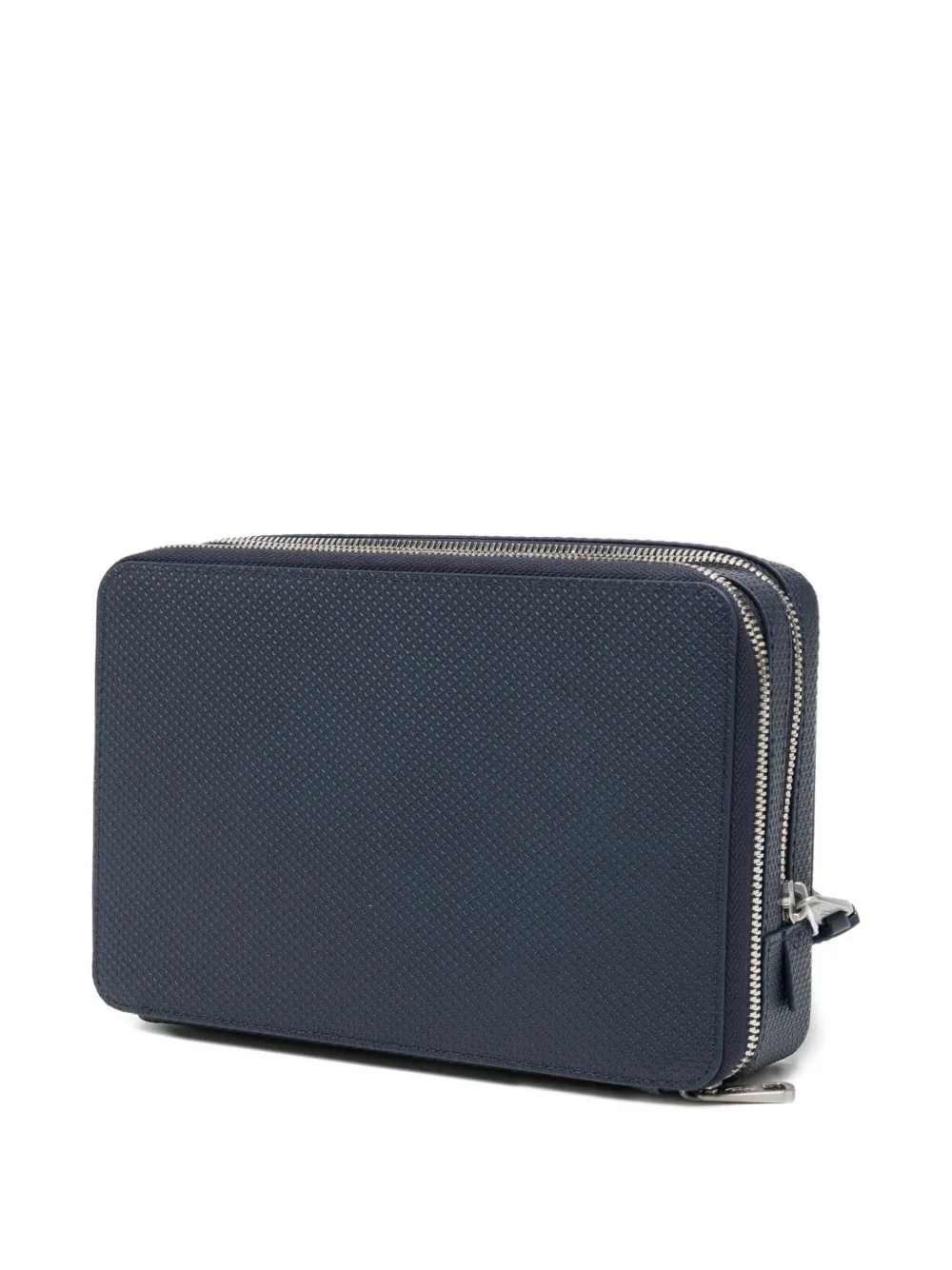 Lacoste Logo-embossed Clutch Bag In Blue