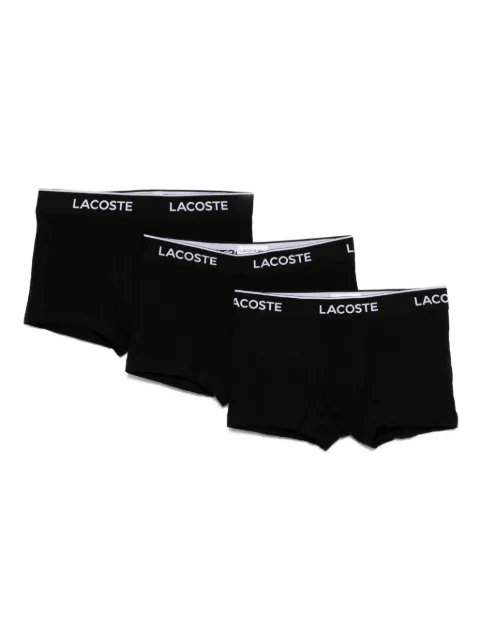 Lacoste logo-waistband boxer briefs (set of three)