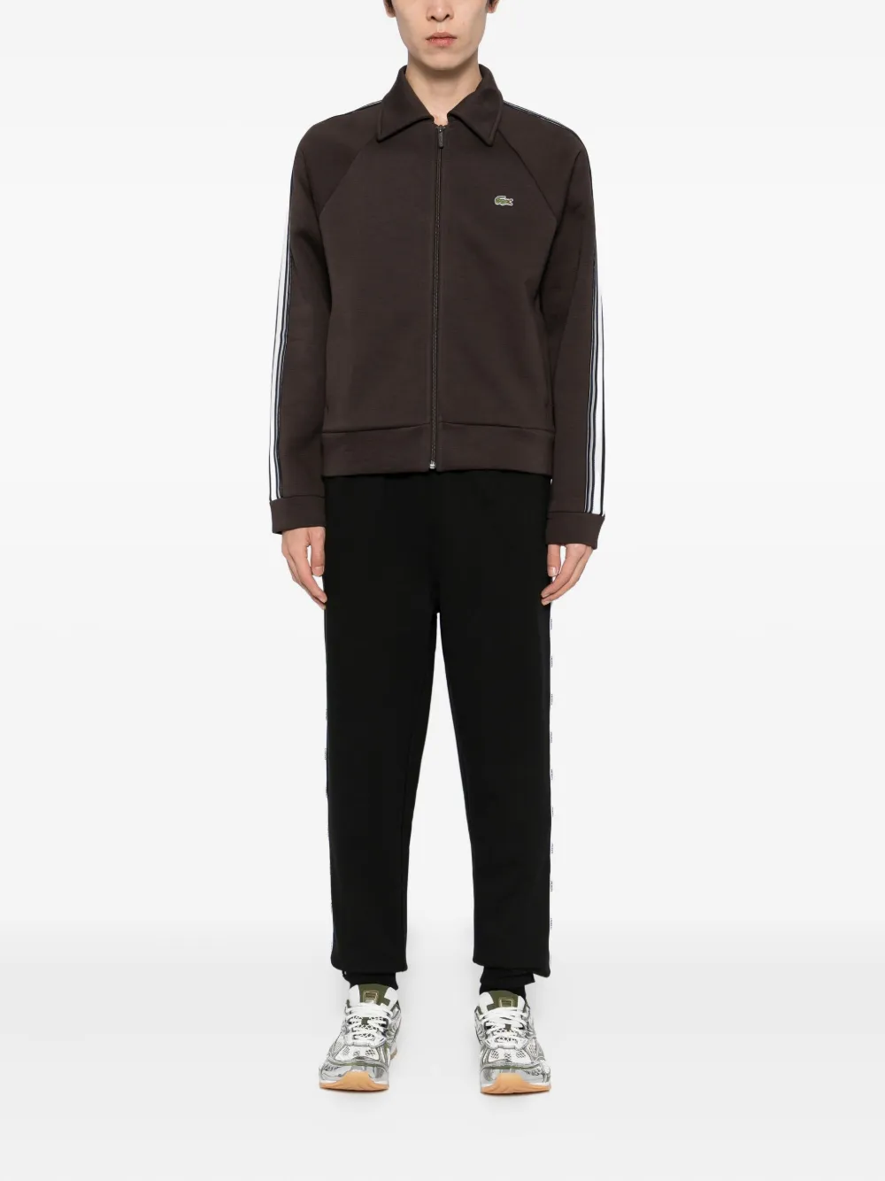 Lacoste Jack met logo-applicatie Bruin