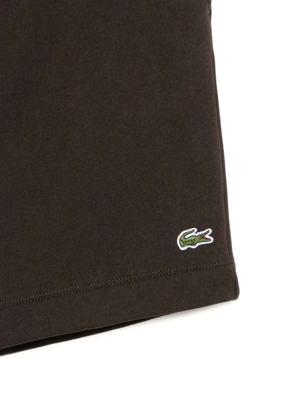 Lacoste Shorts met geborduurd logo Bruin