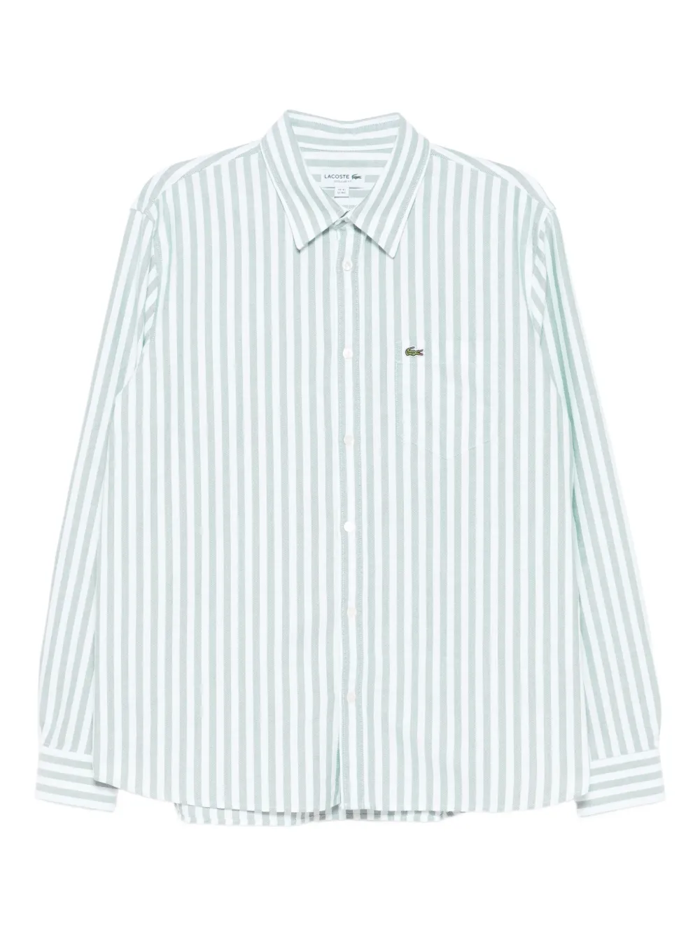 Lacoste logo-appliqué cotton shirt | White | Image 1