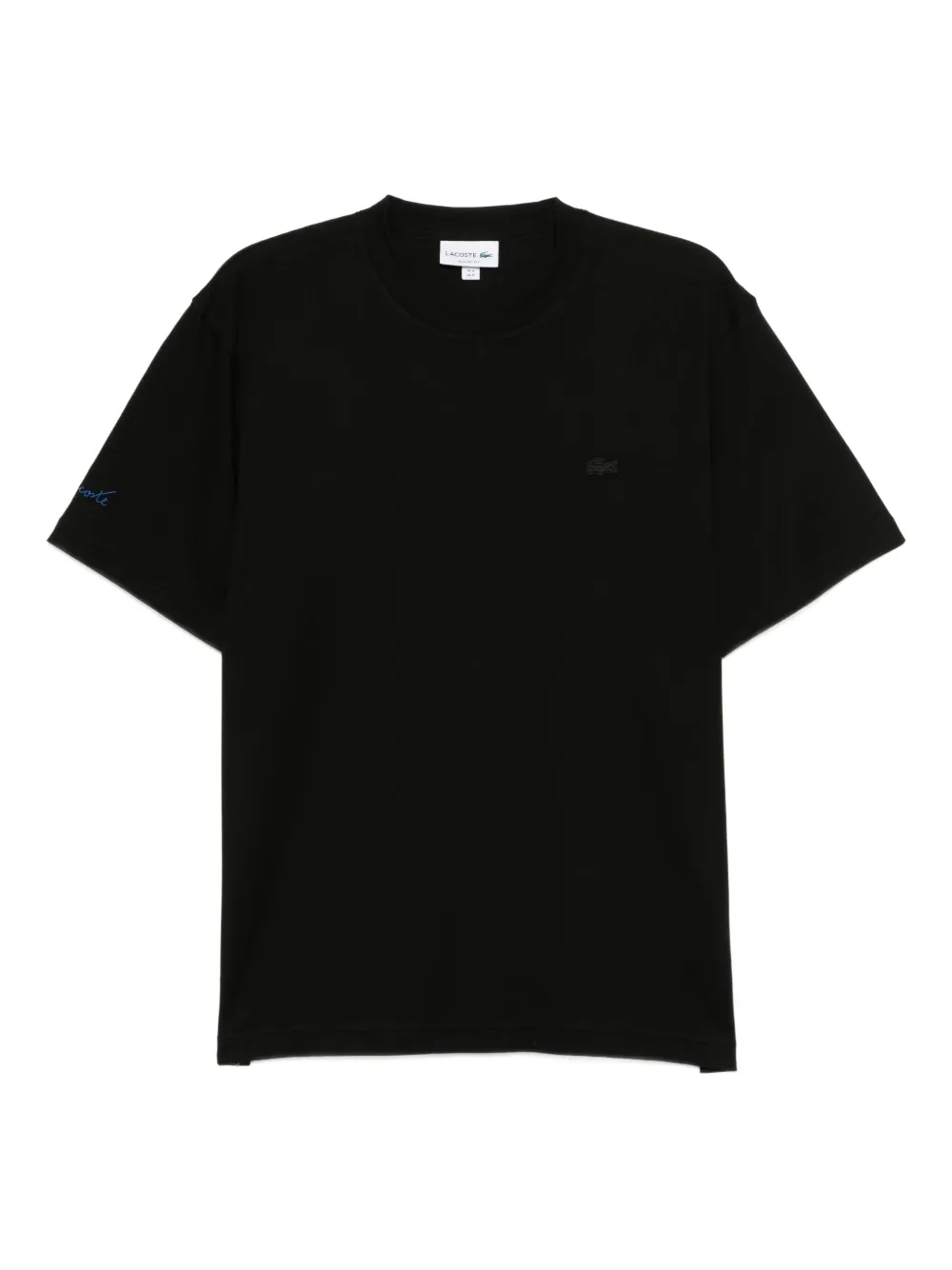 Lacoste エンブロイダリー Tシャツ - ブラック Lacoste エンブロイダリー Tシャツ - ブラック