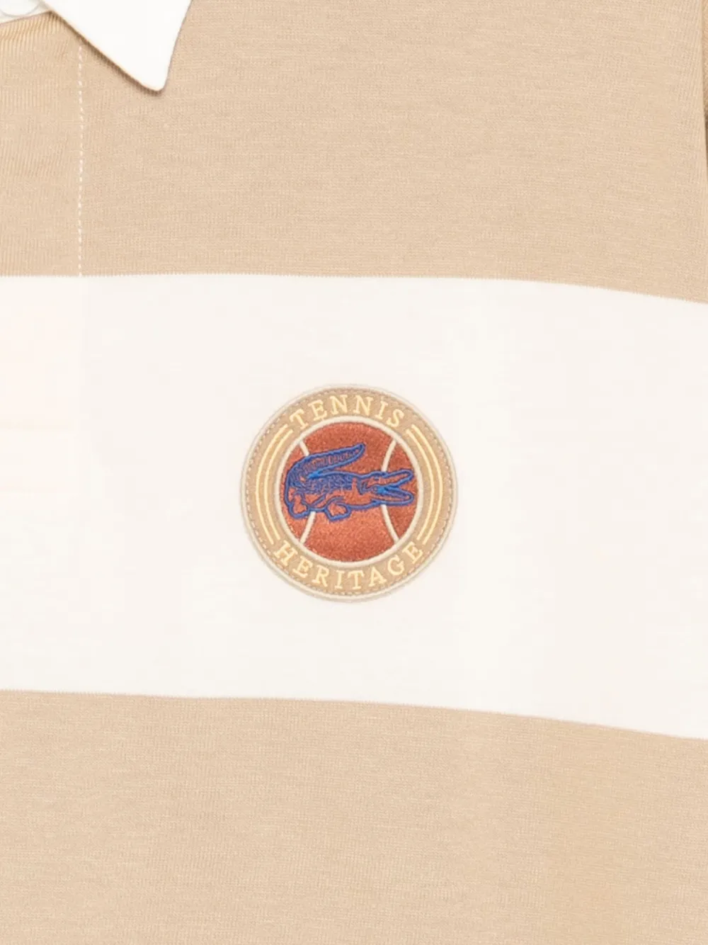 Lacoste Poloshirt met geborduurd logo Beige