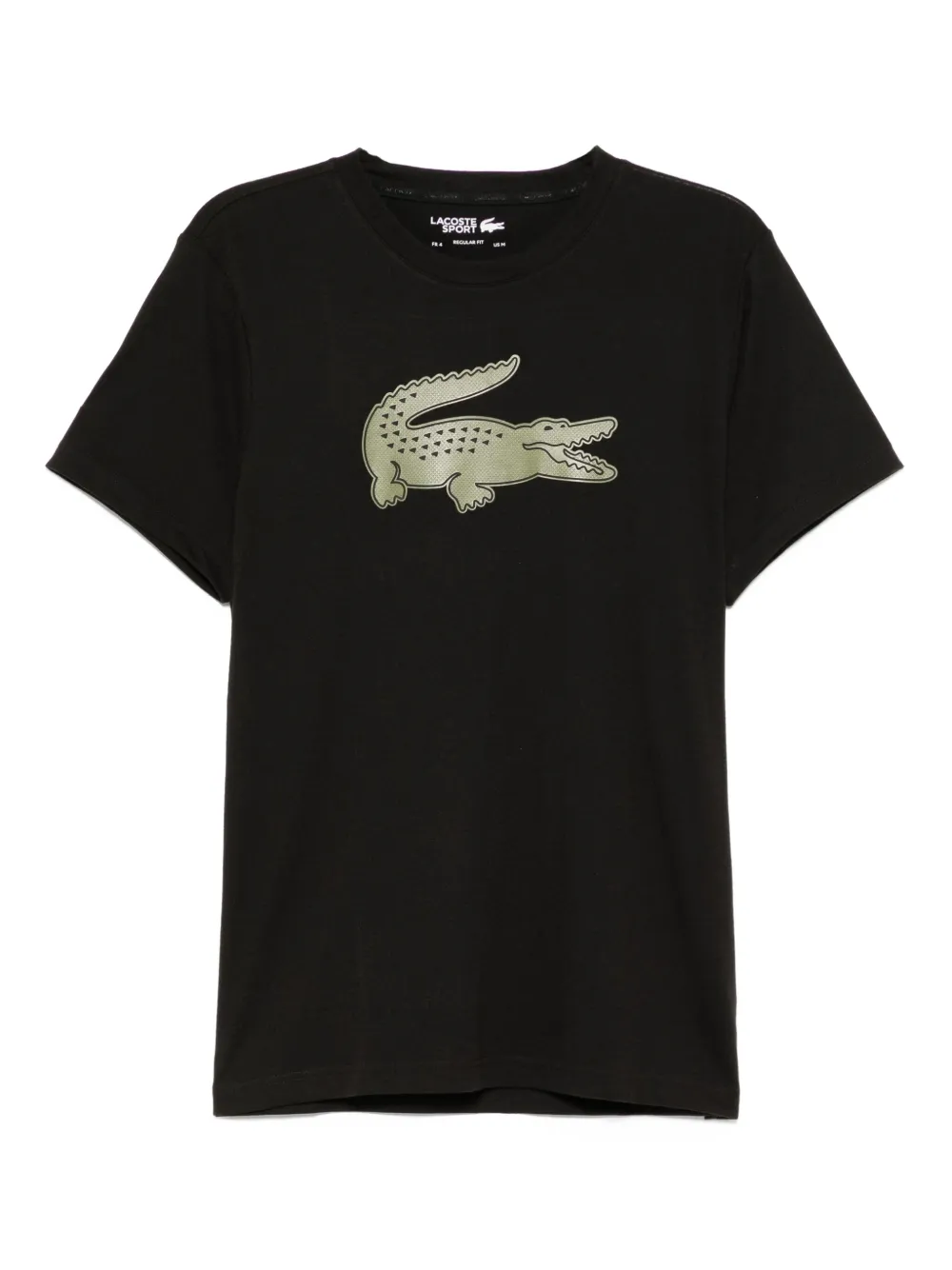 Lacoste T-shirt met logoprint Zwart