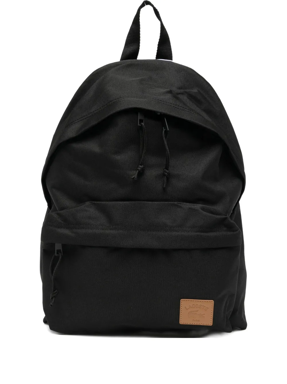 Lacoste Logo-patch Backpack In Black