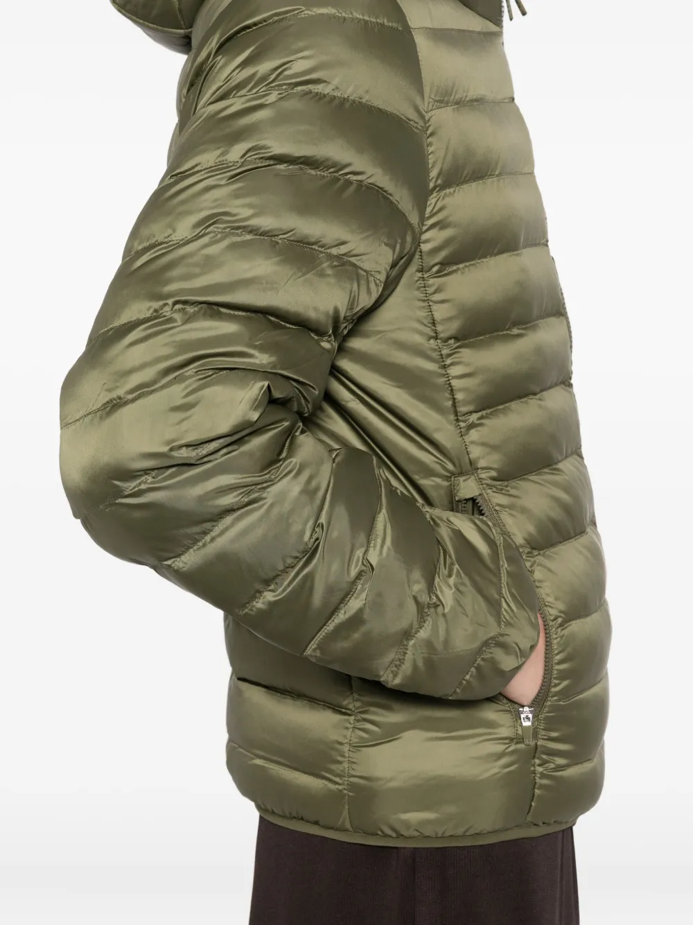 Lacoste Gewatteerd jack met capuchon Groen