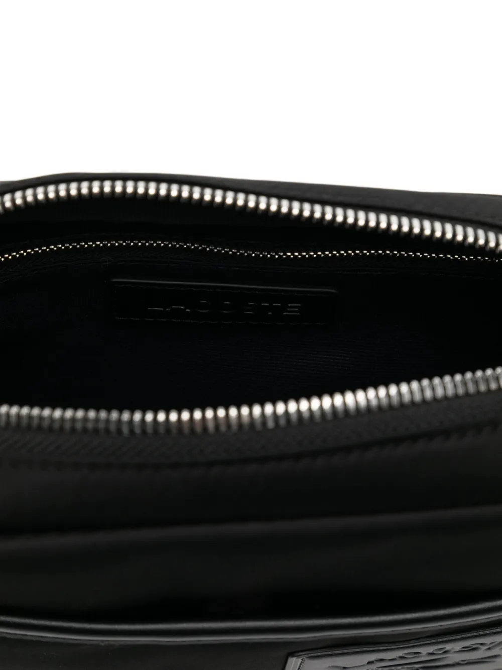Lacoste Tas met logoplakkaat Zwart