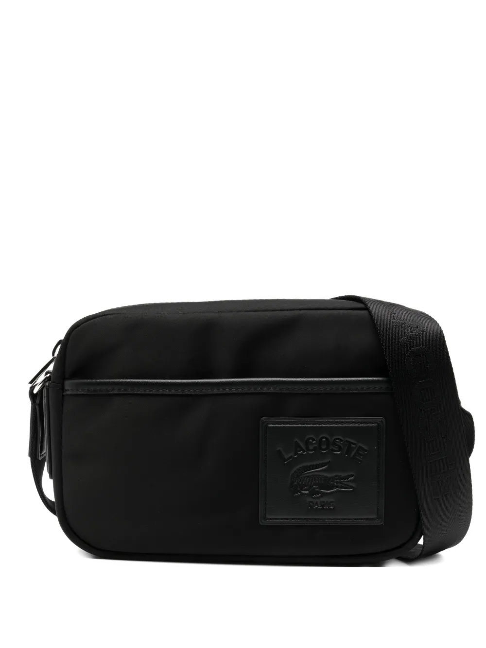 Lacoste Tas met logoplakkaat Zwart