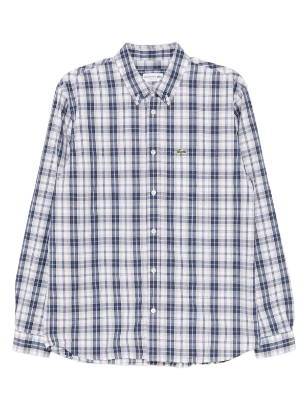 Lacoste Checked Shirt Neutrals FARFETCH MY