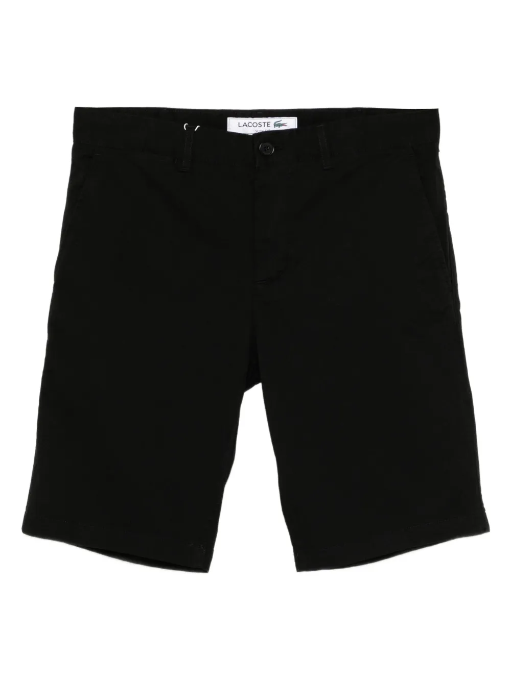 Lacoste Logo-embroidered Shorts In Black
