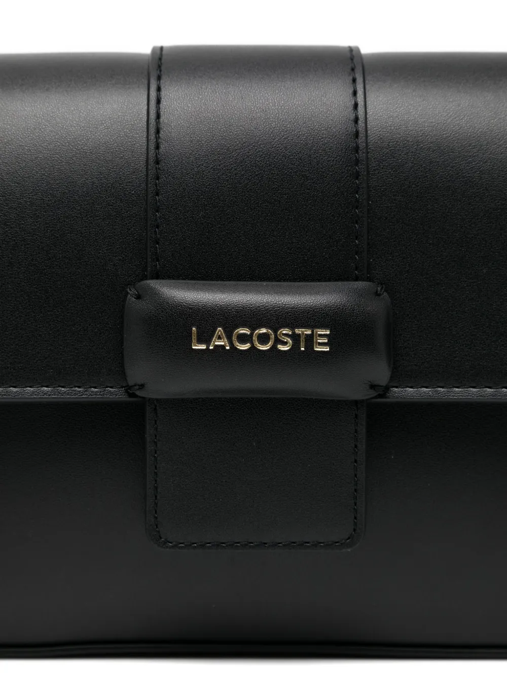 Lacoste Tas met omslag en logo-applicatie Zwart