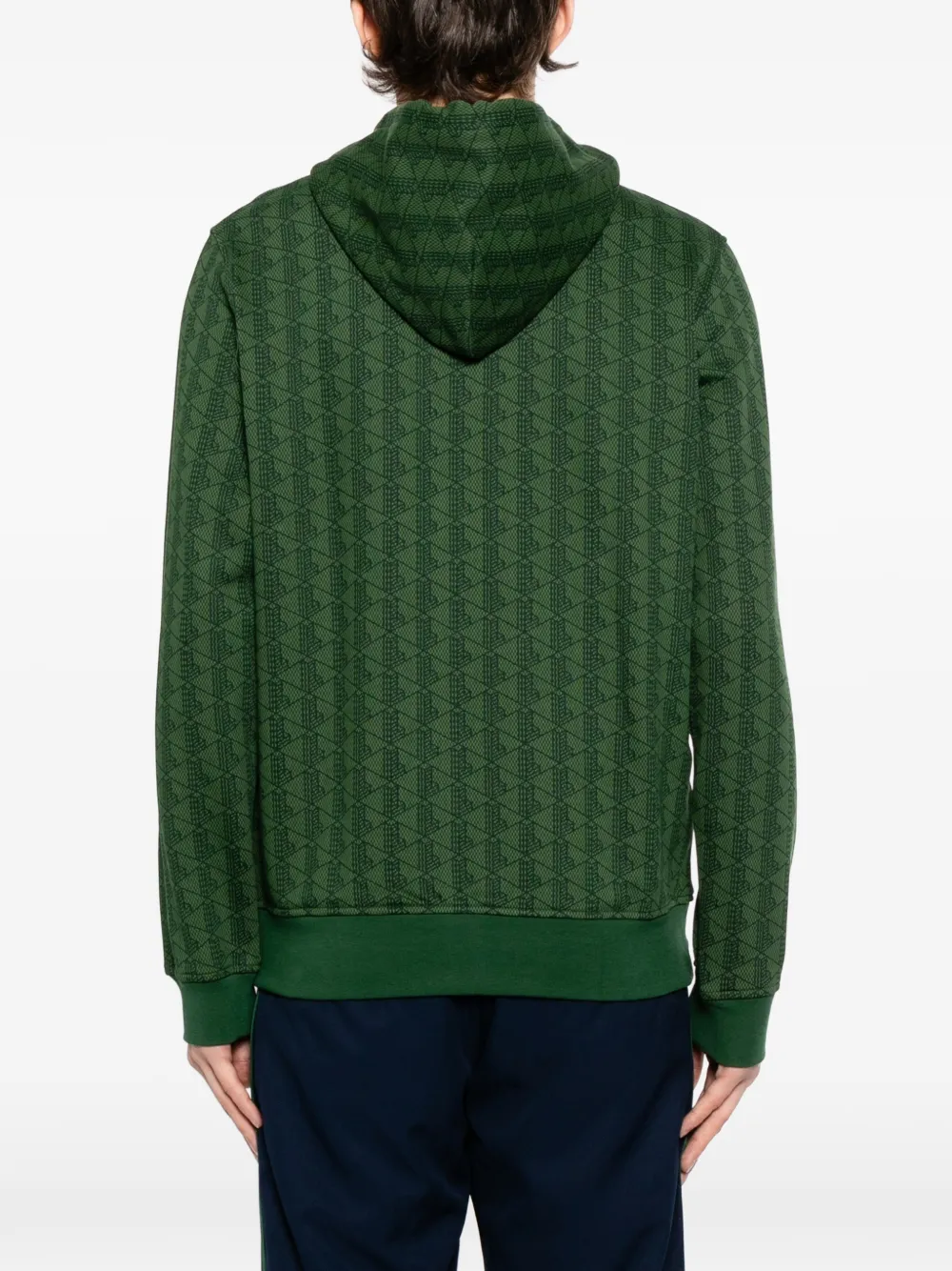 Lacoste Hoodie met logopatch Groen