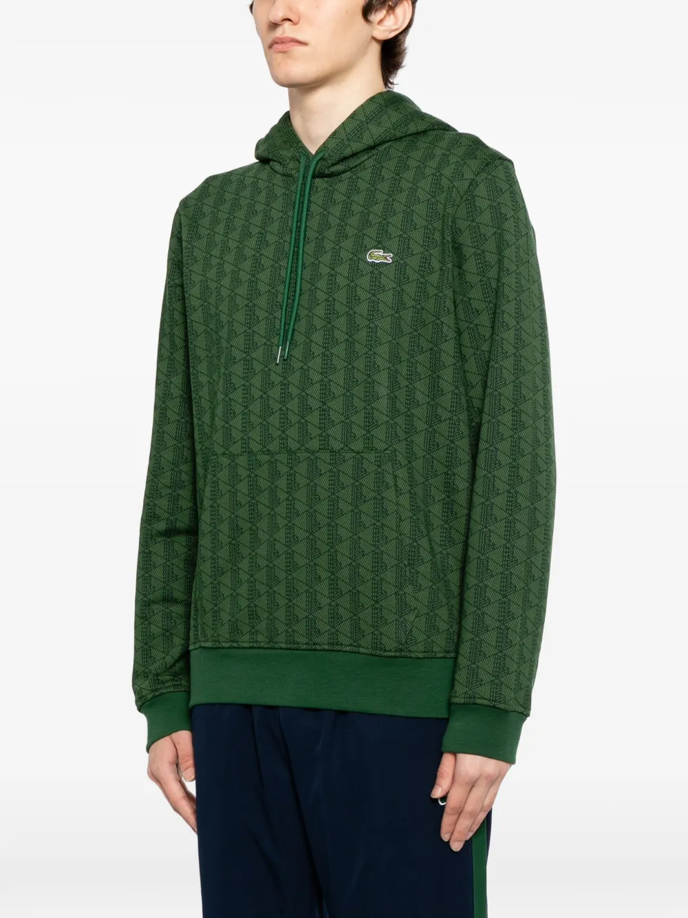 Lacoste Hoodie met logopatch Groen