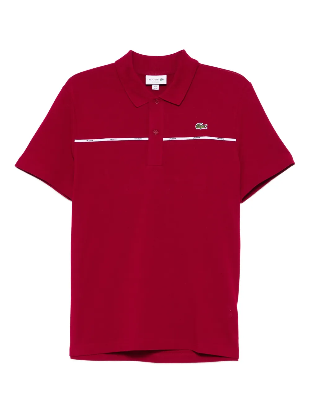 Lacoste Poloshirt met logo-applicatie Rood