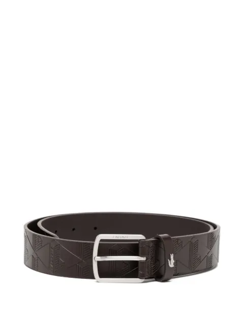Lacoste monogram leather belt