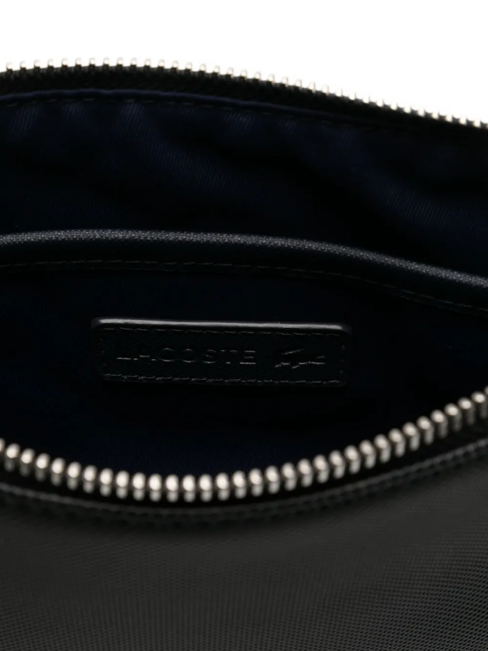 Lacoste Clutch met logo-reliëf Zwart