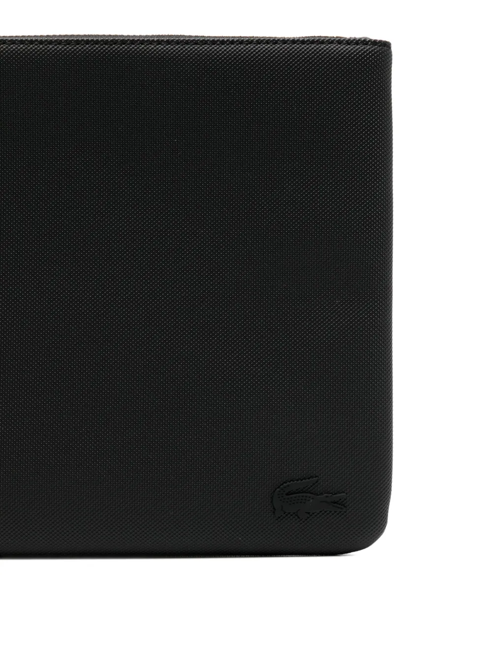 Lacoste Clutch met logo-reliëf Zwart