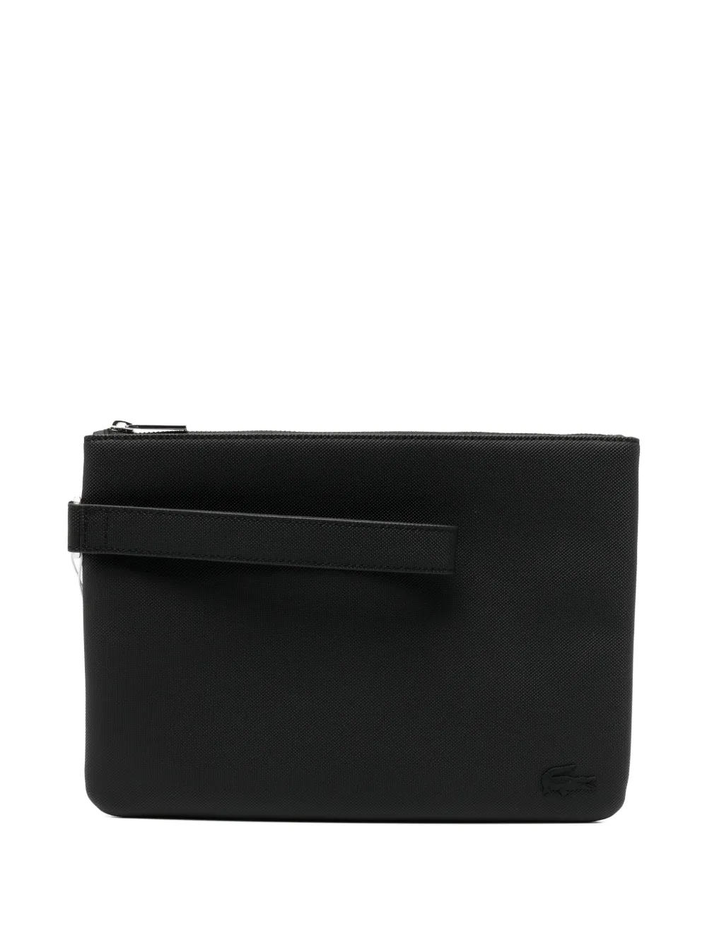 Lacoste Clutch met logo-reliëf Zwart