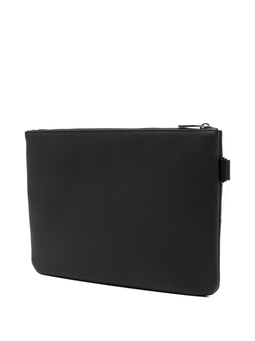 Lacoste Clutch met logo-reliëf Zwart