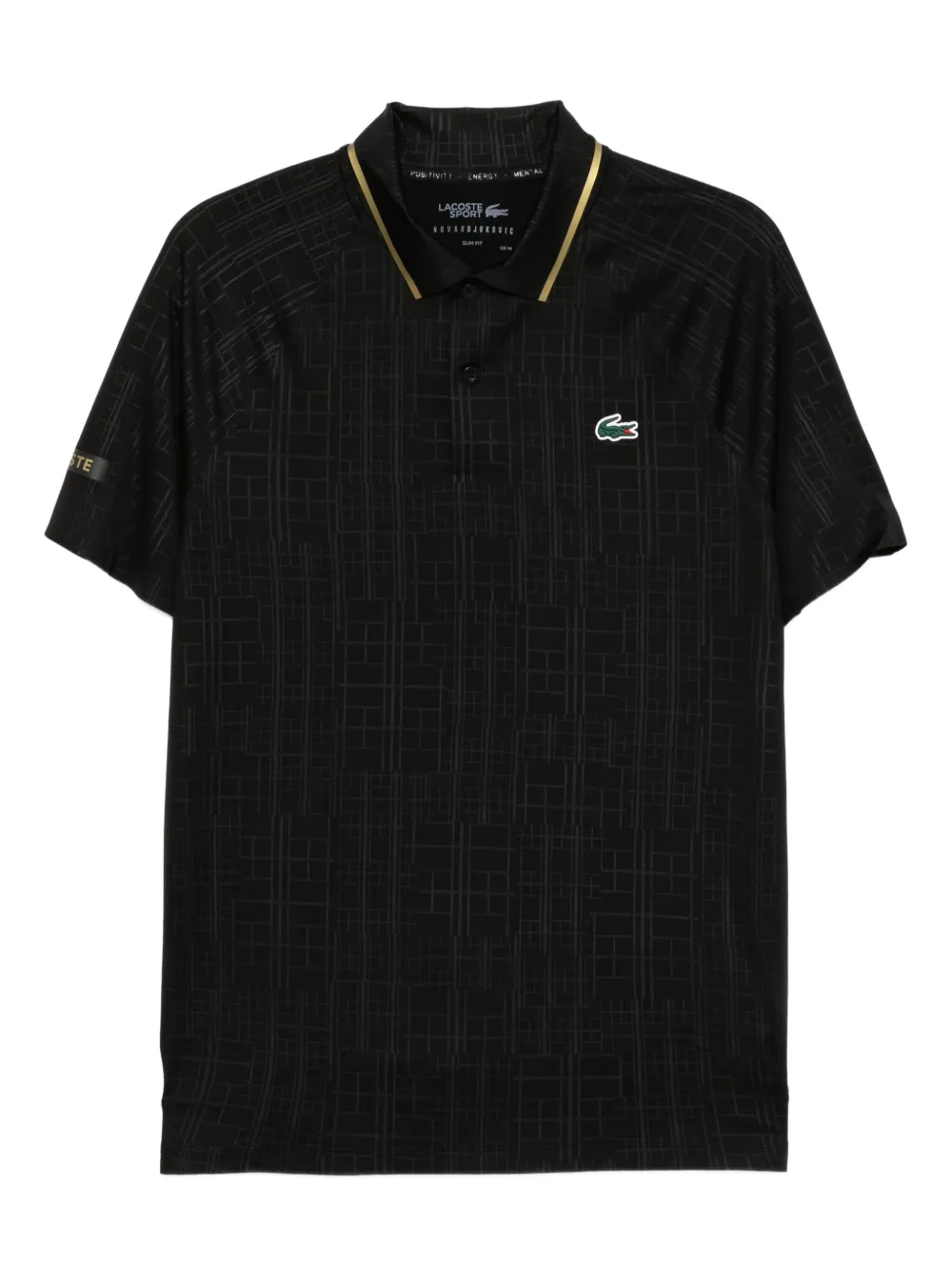 Lacoste X Novak Djokovic on court polo shirt - ブラック Lacoste X Novak Djokovic on court polo shirt - ブラック