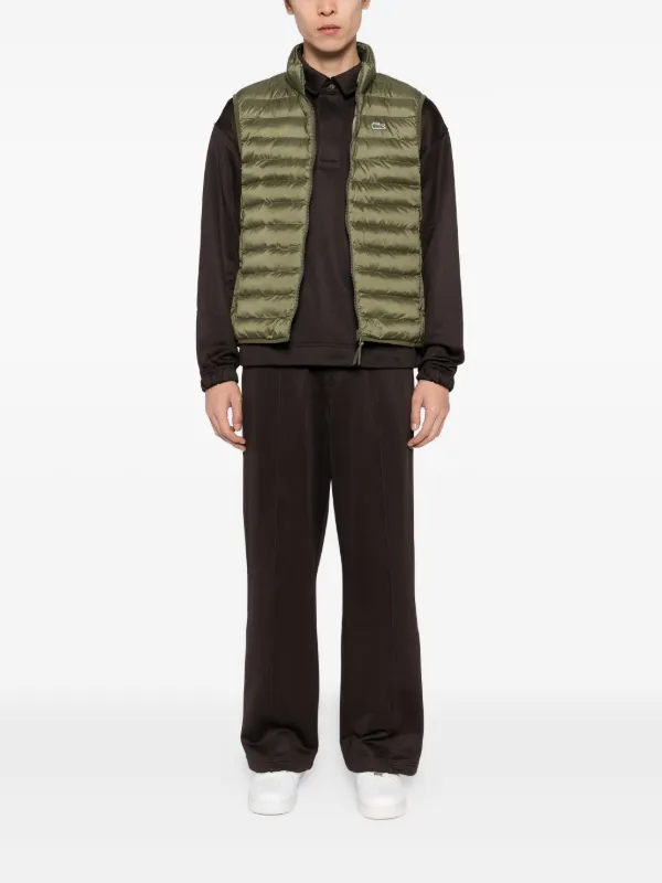Lacoste Zip Quilted Gilet Green FARFETCH OM