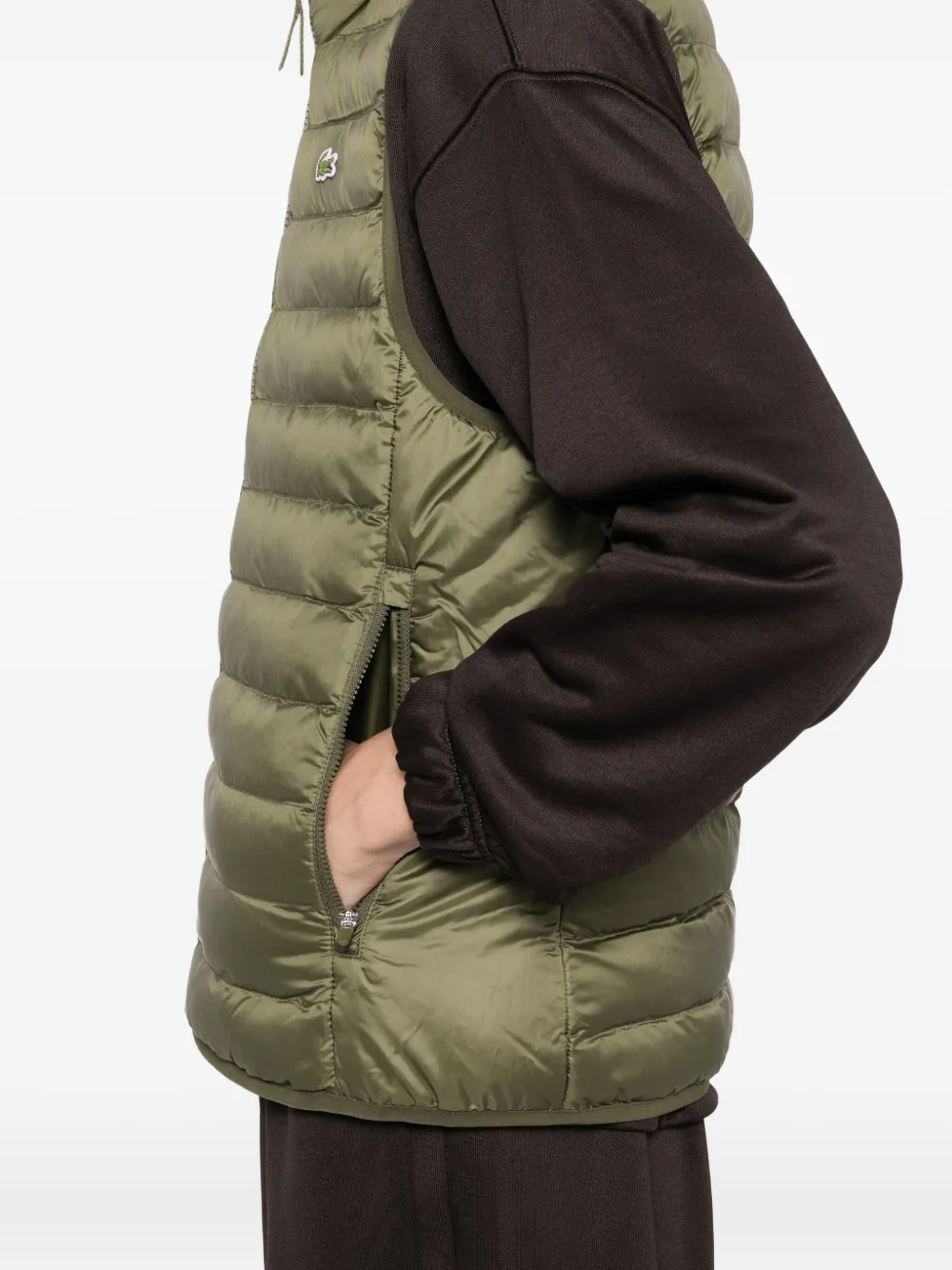 Lacoste Bodywarmer met rits Groen