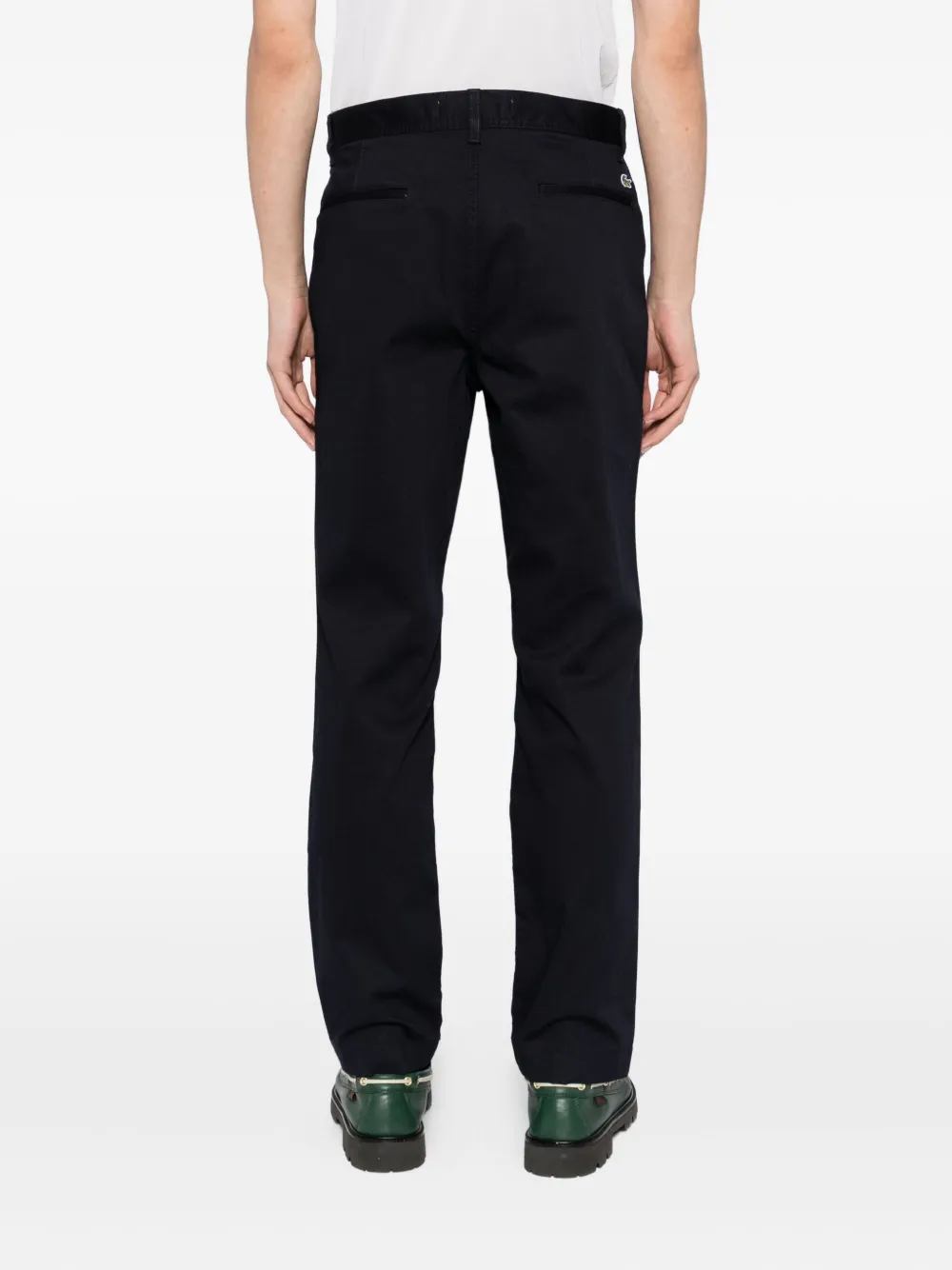 Lacoste Ribfluwelen chino Blauw