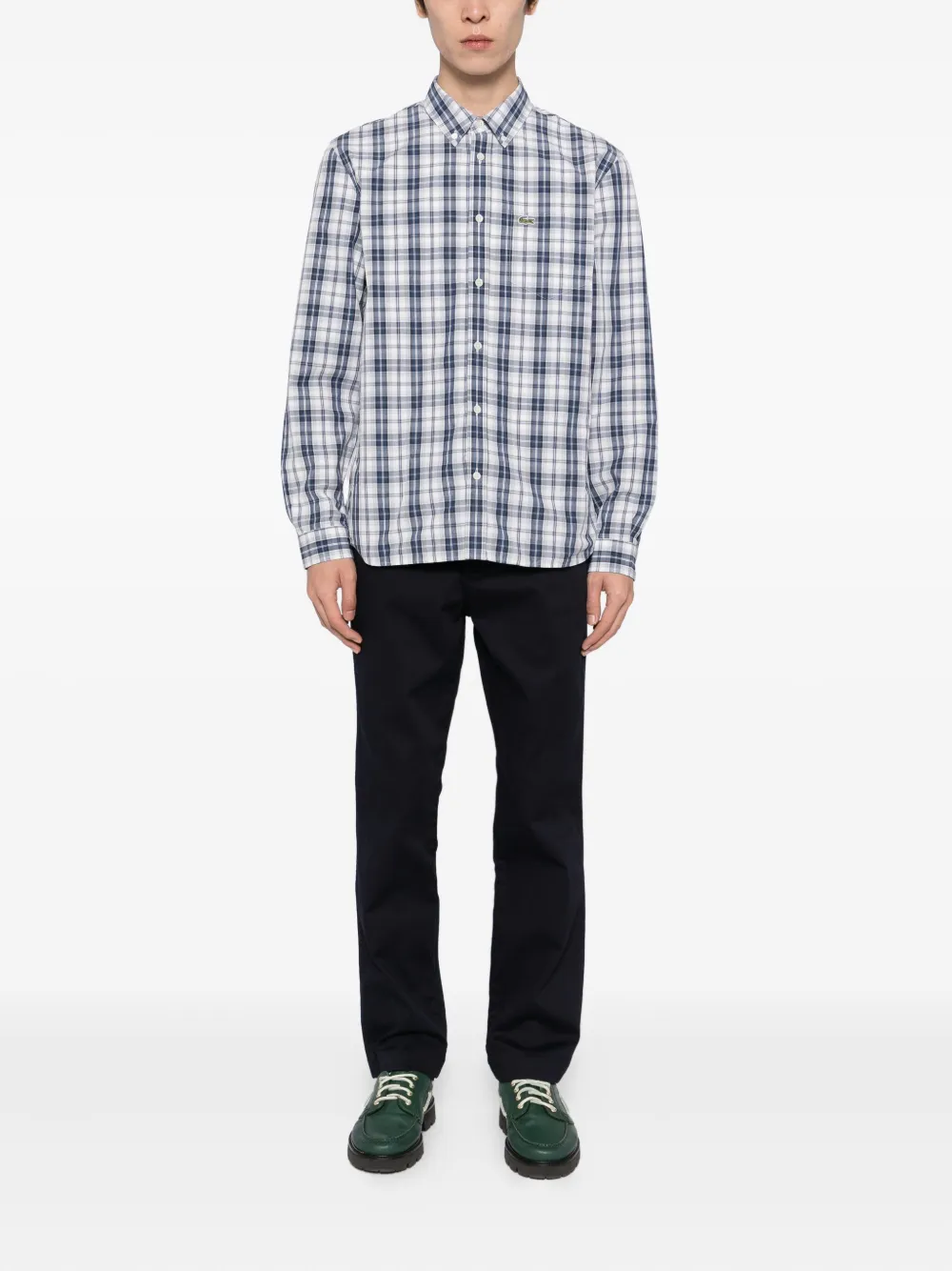 Lacoste Ribfluwelen chino - Blauw