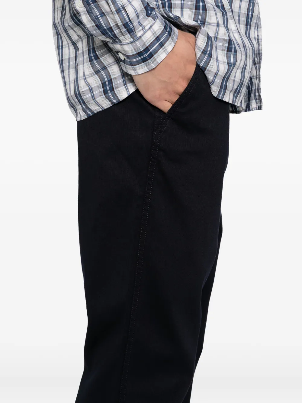 Lacoste Ribfluwelen chino Blauw
