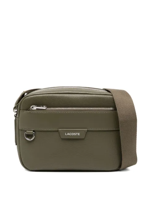 Lacoste Ossian leather messenger bag