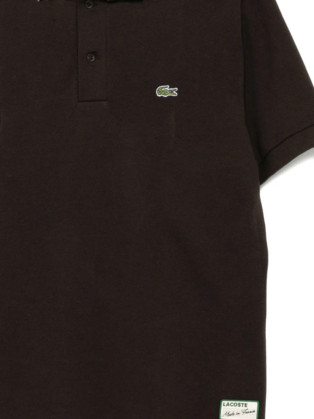 Lacoste Poloshirt met geborduurd logo Bruin