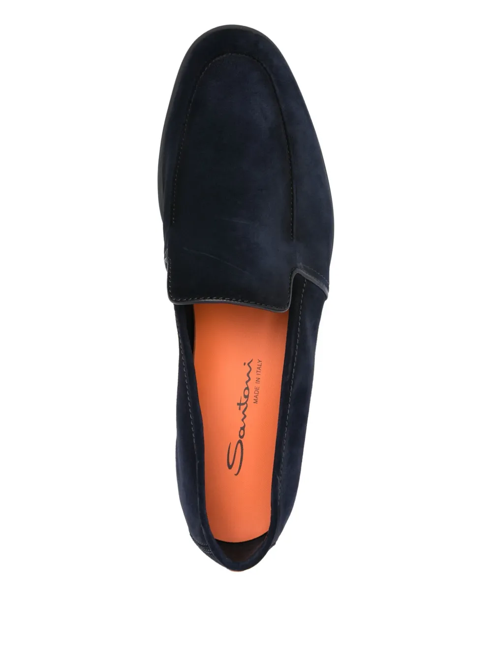 Santoni suede loafers Blue
