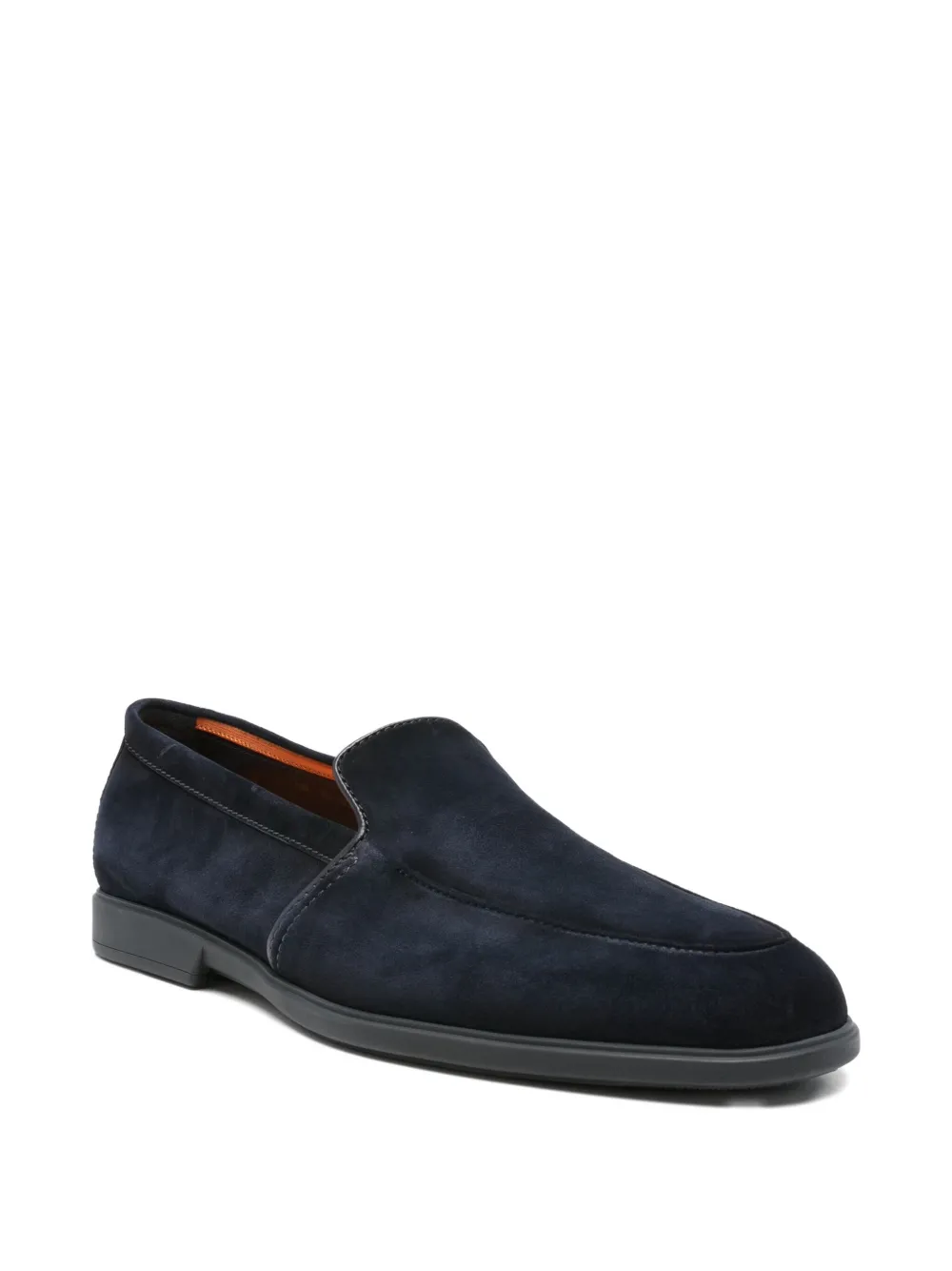 Santoni suede loafers Blue