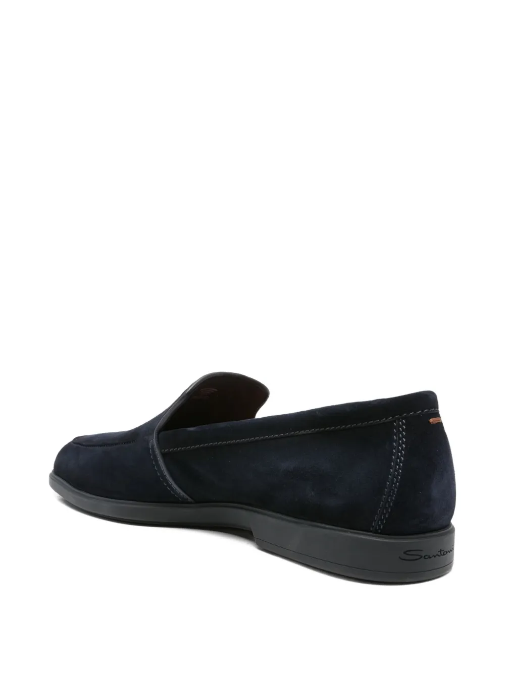 Santoni suede loafers Blue