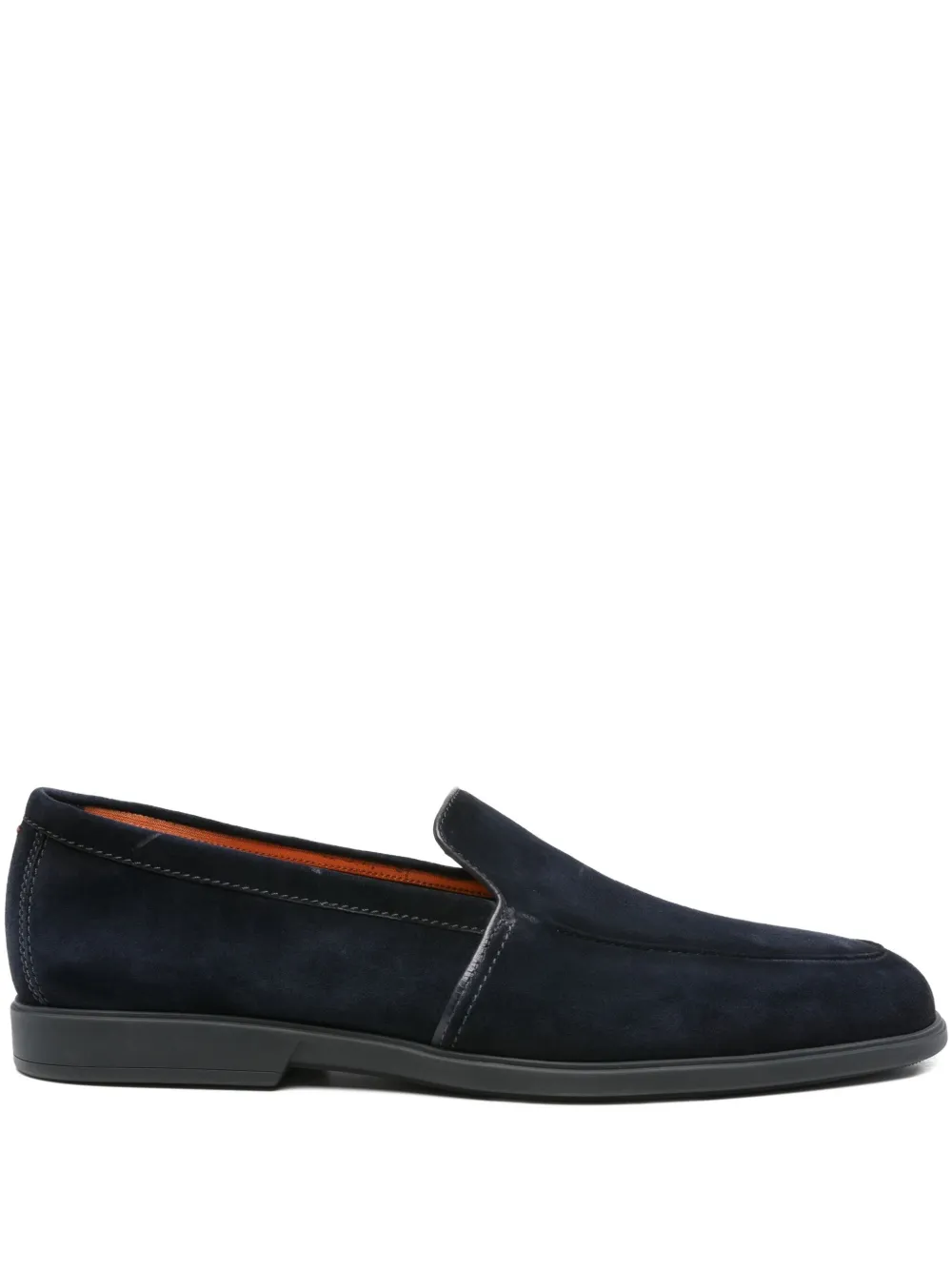 Santoni suede loafers Blue