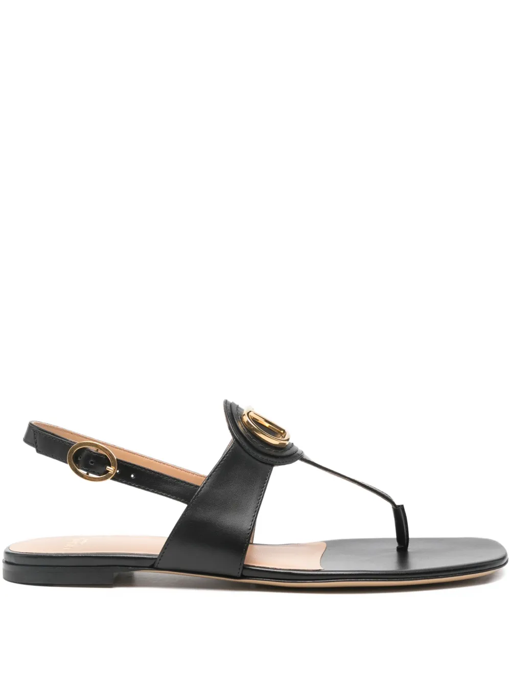 Valentino Garavani VLogo Signature slingback sandals - ブラック Valentino Garavani VLogo Signature slingback sandals - ブラック