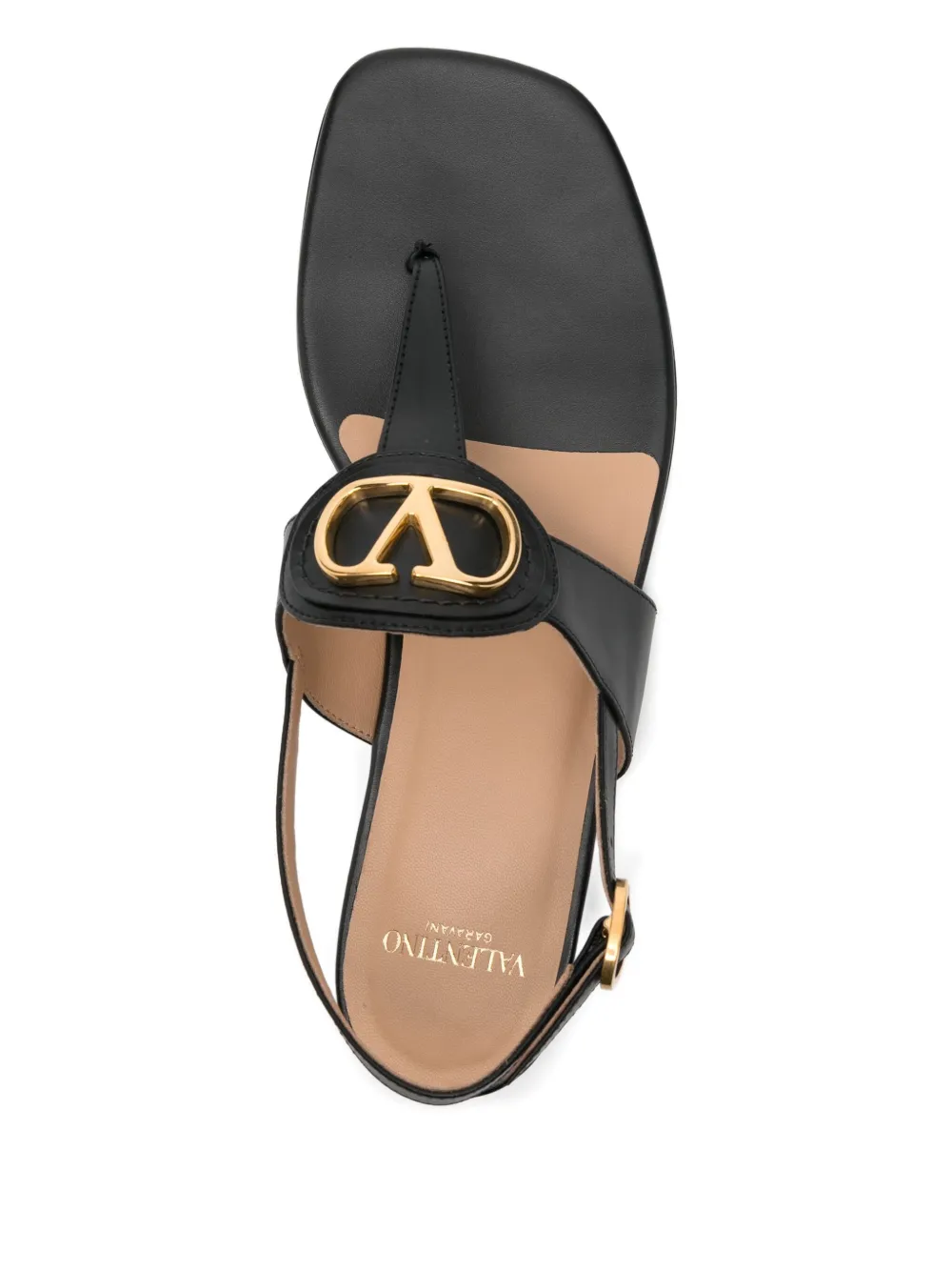 Valentino Garavani VLogo Signature slingback sandals Black