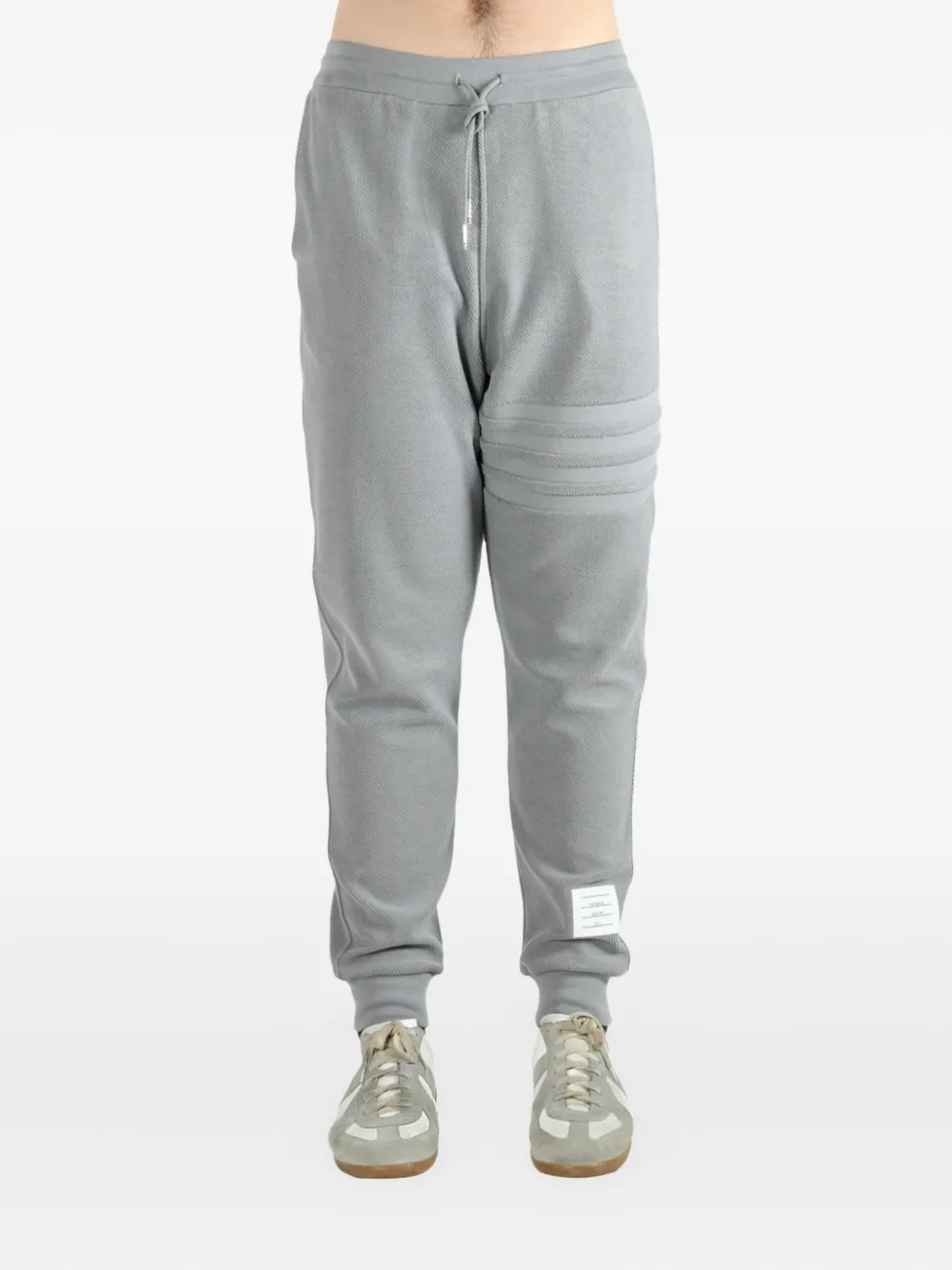 Thom Browne Three-stripe Sweatpants In Gray