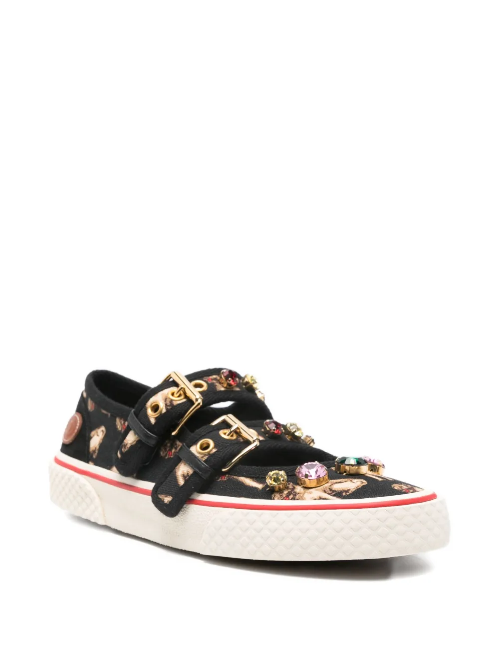 Valentino Garavani double-buckle slip-on ballerina sneakers | Trainers | Image 2