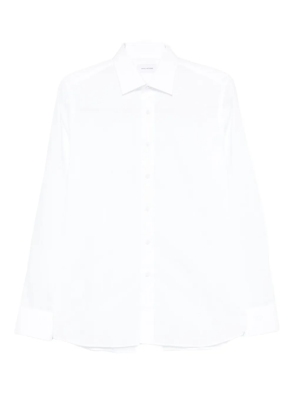 Tagliatore Striped Cotton Shirt In White