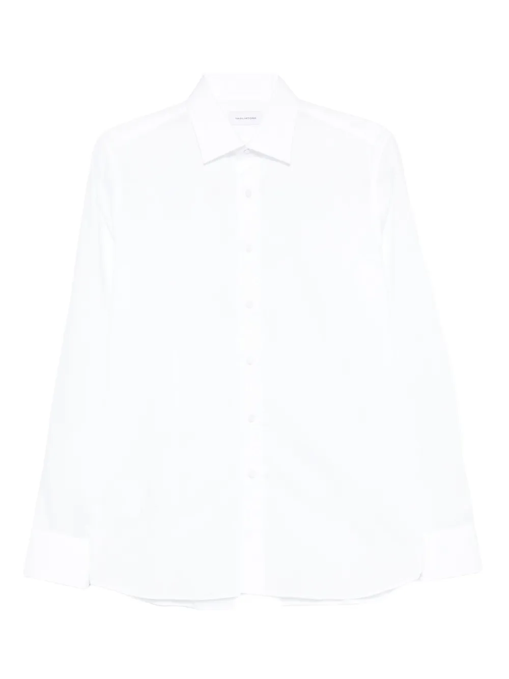 Tagliatore striped cotton shirt Wit